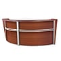 Regency Marque 124.5"W Curved Reception Desk Workstation, Cherry (77292CH)~#|#~A69F7CDD-73EC-454D-8740A00EE5AF19DB_sc7
