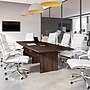 Bush Business Furniture 120W x 48D Boat Shaped Conference Table with Wood Base, Black Walnut (99TB12048BWK)~#|#~A6A0270F-4377-42B4-8772E1E0A64AA69F_sc7