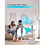 Black & Decker 18" Oscillating Pedestal Fan with Remote, 3-Speed, White (BDSF18MW)~#|#~A6A3E94A-CFA7-4BD8-99F6CD74DC87FE21_sc7