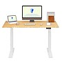 FlexiSpot E7COMMERCIAL 55''W Electric Height Adjustable Standing Desk, Bamboo/White (E7WCOM5528-LBZB)~#|#~A6A425C6-FB0A-4352-AEB9F97CAB23A8FD_sc7
