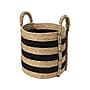 Household Essentials Terra Grass/Cotton Storage Basket, Light Beige/Black (ML-6730)~#|#~A6A8964E-AF2B-4D8F-A0B7B681F92A9BE7_sc7