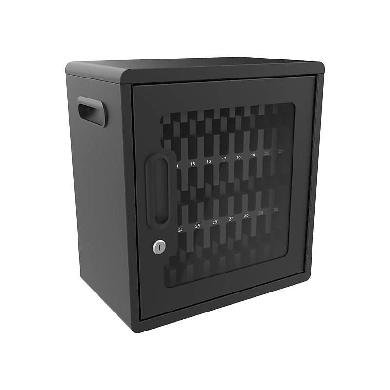 Luxor CellGuard Lockable 32-Unit Cell Phone Cabinet, Black Powder Coated Steel (CHZZ001) image 1