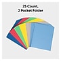 Smead 2 Pocket Cardstock Portfolio Folder, Assorted Colors, 25/Box (87850)~#|#~A6B3B6A2-8046-4696-AF0C8555ABE16677_sc7