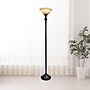 Elegant Designs 71" 1 Light Torchiere Floor Lamp with Marbelized Amber Glass Shade, Restoration Bronze (LF2001-RBZ)~#|#~A6B4828C-8FCF-4D9E-AC64CBEBE7598402_sc7