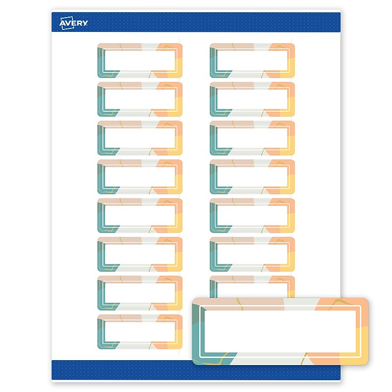Avery Rectangle Laser/Inkjet Multipurpose Labels, 1" x 2-5/8", White, 160/Pack (19479371101) image 1