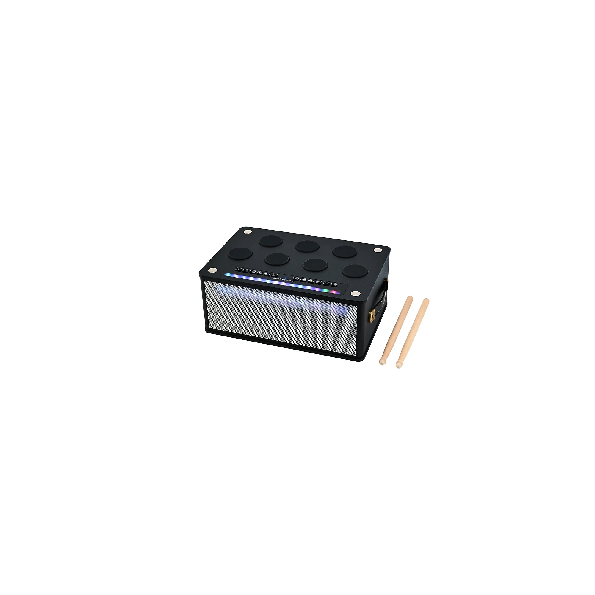 Emerson Bluetooth Party Speaker with Digital Drum Pads, Black (EDS-1000-BK) Simolary simolary.com