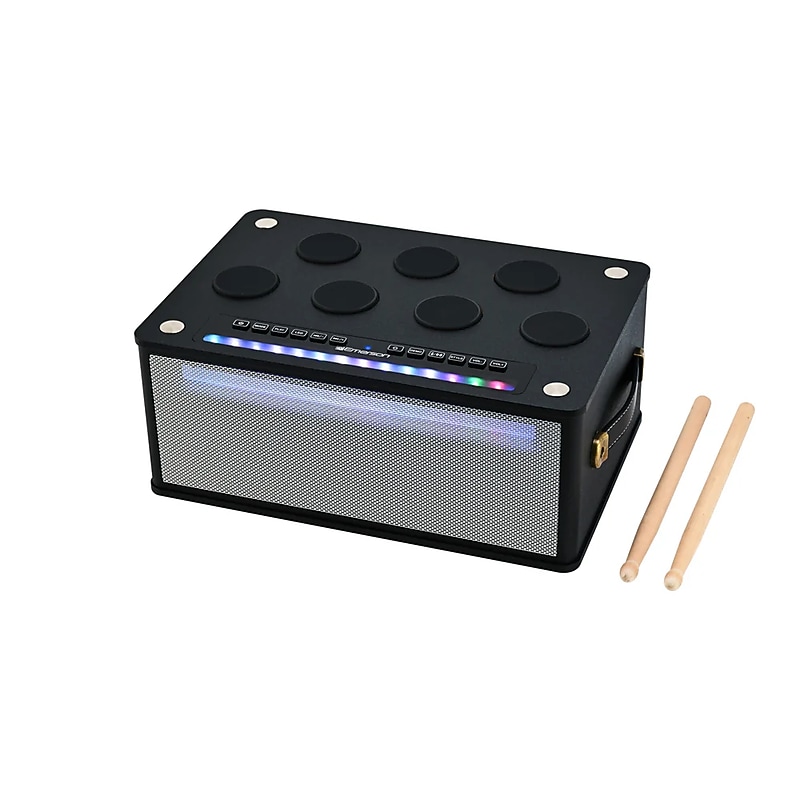 Emerson Bluetooth Party Speaker with Digital Drum Pads, Black (EDS-1000-BK) image 1