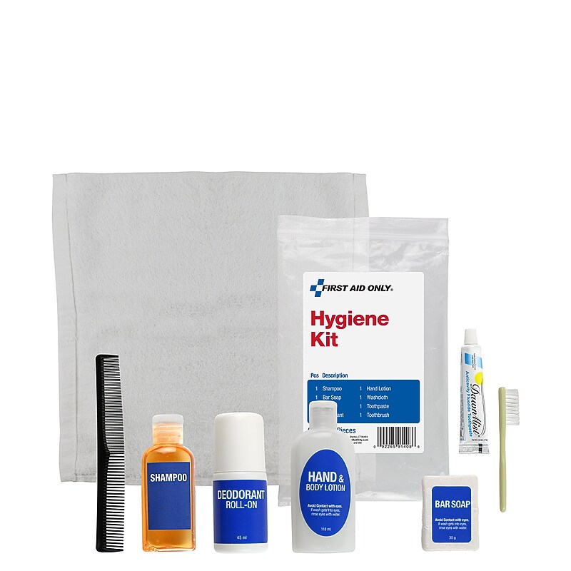 First Aid Only Hygiene Kit, 8 Pieces, 12/Box (91408) image 1