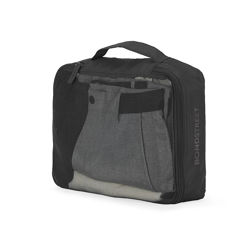 Bond Street 3-Piece Polyester Packing Cube Set, Black (TAC5417BS-BLK) image 1