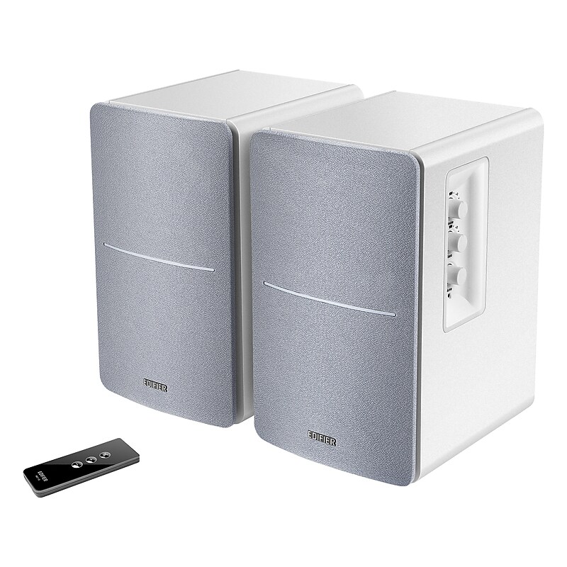 Edifier R1280T 42W Continuous-Power Amplified Bookshelf Speakers, 2-Count, White image 1