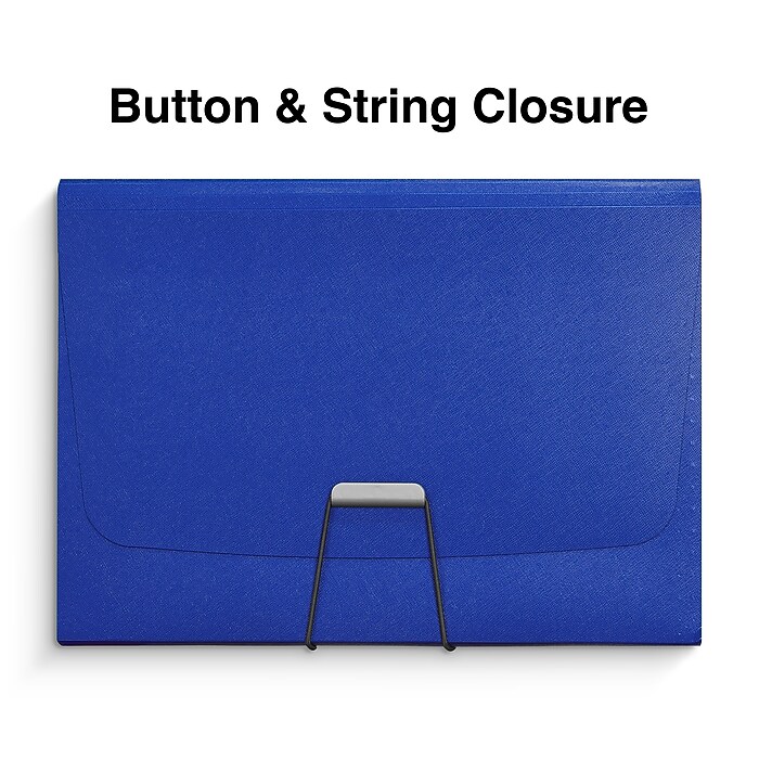 Staples Moisture Resistant Reinforced Plastic Filing Accordion