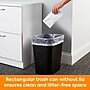 Coastwide Professional™ Indoor Trash Can Without Lid, Black Soft Molded Plastic, 3.5 Gallon (CW56428)~#|#~A6CA0B18-78F5-4254-B35408EB004ECAD7_sc7