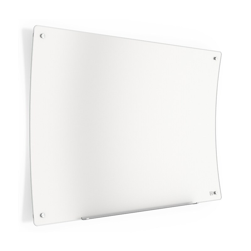 TRU RED™ Ergonomic Curved Magnetic Glass Dry-Erase Whiteboard, 4' x 3' (TR62094) image 1