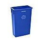 Alpine Industries Polypropylene Recycling Bin and Dolly, 23 Gallon, Blue (ALP477-R-BLU-PKD)~#|#~A6D8B45A-9B2F-4987-AA66F54AA6DD70AE_sc7