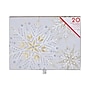 DesignWorks Ink Glitter Snowflake Holiday Cards, 5 x 7, Assorted Colors (THC57D-100ST)~#|#~A6DA891A-2270-4A28-9B08D79CDB673EDA_sc7