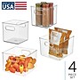iDESIGN Medium Stackable Plastic Storage Bin, Clear (95568N)~#|#~A6DC8149-31E5-451E-92F49F5805425B14_sc7