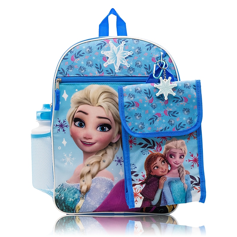 Disney Kids 5-Piece Frozen Backpack Set, Medium, Blue (FTCF533ZA ) image 1