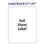 Avery Inkjet Shipping Labels, 8-1/2" x 11", White, 20 Labels/Pack (8255)~#|#~A6DDA107-A509-4CD8-BA7B4D44DFFBB007_sc7