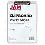 JAM Paper Plastic Clipboard, Letter Size, Clear, 12/Pack (340928126A)~#|#~A6DDC270-961C-4DF4-95AD99FFDFAB6CB2_sc7