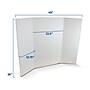 Flipside Tri-Fold Project Board, 48" x 36", Corrugated Paper, White, 4/Pack (18042)~#|#~A6DF673F-2C0E-4D01-ACC32826C7B8A2FC_sc7