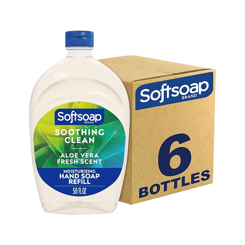 Softsoap Antibacterial Liquid Foaming Hand Soap Refill, Aloe Vera Scent, 50 Fl. Oz., 6/Carton (US05264ACT) image 1