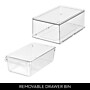 iDESIGN Small Stackable Plastic Storage Bin, Clear, 4/Pack (28397M4)~#|#~A6E61591-EFA1-45DE-A2934D66C809DAF6_sc7