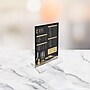 Azar Sign Holder, 4" x 6", Vertical, Table Top, Clear, Acrylic, 10/Pack (142726)~#|#~A6E7BAC0-EB14-43F9-B8BF3413AD18A9D7_sc7