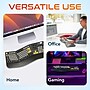 Delton KB450 Wireless Ergonomic Gaming Mechanical Keyboard with Wrist Pad, Black (DKBEM450-WR)~#|#~A6E916AA-918B-452B-84BBDCA810677241_sc7