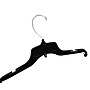 Nahanco 15" Plastic Top Hanger, Black, 100/Carton (24400)~#|#~A6EBAD90-4950-44BF-ACD46FECE74D2E2B_sc7