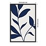 Amanti Art Modern Blue Botanical Abstract Print No 3 by The Creative Bunch Studio Wood Framed Wall Art Print, 23" x 33"~#|#~A6EE71F8-DCE3-42B7-8072B5FC6CC6ED13_sc7
