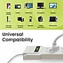 GoGreen Power 6 Outlet Surge Protector, 2.5' Cord, White (GG-16103MS)~#|#~A6EED54B-D039-4620-A5F72AAF5E296D4E_sc7