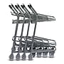 Versacart Double Basket Shopping Cart, Metallic Grey (101-006 MTG)~#|#~A6F0FF94-ED4B-4338-9CF06F9D177A9410_sc7
