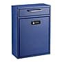 AdirOffice Steel Locking Wall Mounted Drop Box Interoffice Mailbox with Key and Combination Lock , Blue (631-04-BLU-KC-PKG)~#|#~A6F1617F-1C99-44D4-9F61D473C5A4AD63_sc7