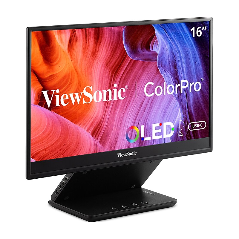 ViewSonic 16" 60Hz LED Monitor, Black (VP16-OLED) image 1