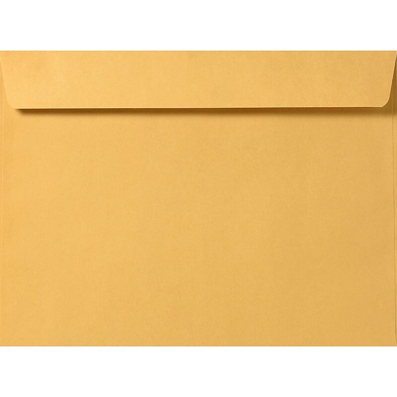 JAM Paper Booklet Envelope 10" x 13", Brown Kraft, 50/Pack (16162-50) image 1
