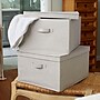 Household Essentials Extra Large Stackable Folding Fabric Storage Bin, 10" x 16"x 19", 52.64 Qt., Gray, 2/Pack (7415-1)~#|#~A704D953-7F52-4184-91F98EA6A8F5F137_sc7