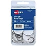Avery Split Ring Key Tag, White, 50/Pack (11025)~#|#~A706F0C5-6E56-441C-A460811467B2F0FD_sc7