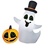 National Tree Company 4 ' Inflatable Ghost and Pumpkin (GE9-221982-1)~#|#~A7079AD8-C5E4-4CB5-AC3E56FBC4A37BCC_sc7