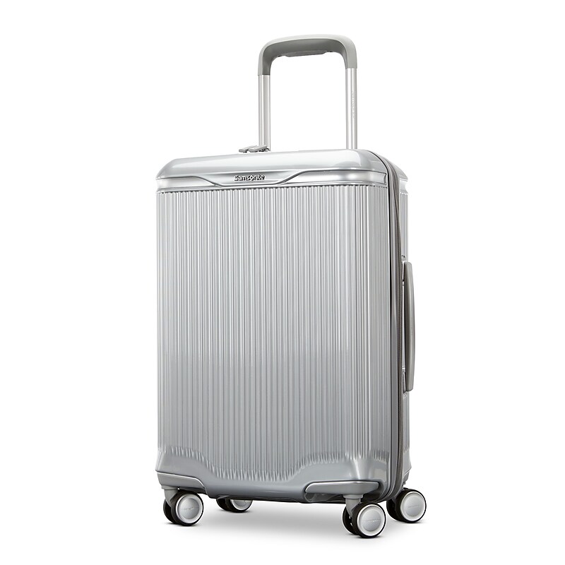 Samsonite Silhouette 18 23" Hardside Carry-On Luggage with Spinner Wheels, Metallic Silver (153643-1546) image 1