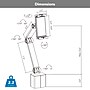 Mount-It! MedHub Adjustable Full-Motion Tablet Arm for Mobile Medical Carts, Fits 4.7"-12.9" Tablets, 2.2 lb Capacity (MI-16008)~#|#~A70D3B7E-C2C6-4DA2-83DD0A48922FCB16_sc7