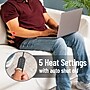 Mind Reader Memory Foam Heated Air-Cloud Lumbar Cushion Back Support Pillow, Black (HEABACK-BLK)~#|#~A70D3DD2-AE04-48F4-ACD8F874B8AF60D5_sc7