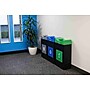 Commercial Zone Avante Series Polyethylene Triple-Stream Trash, Recycling and Compost Center, 90 Gallon, Black (787307MSA)~#|#~A7153151-7411-46AD-B89BF35C794FC9E8_sc7