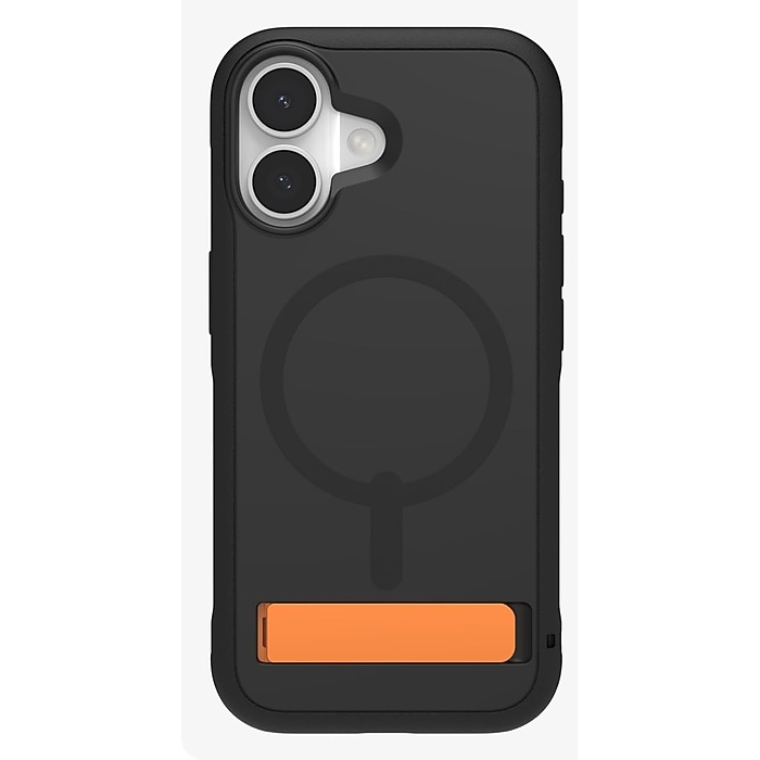 Zagg Sedona Snap with Kickstand MagSafe Phone Case for Apple iPhone 17,  Shock Absorbing Bumpers, Flood Black (702319128) | Staples