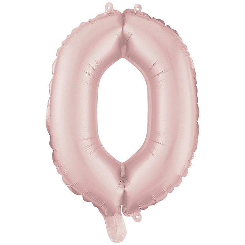 Party City 16" "O" Foil Balloon, Dusty Rose (AM 1 100082-92) image 1