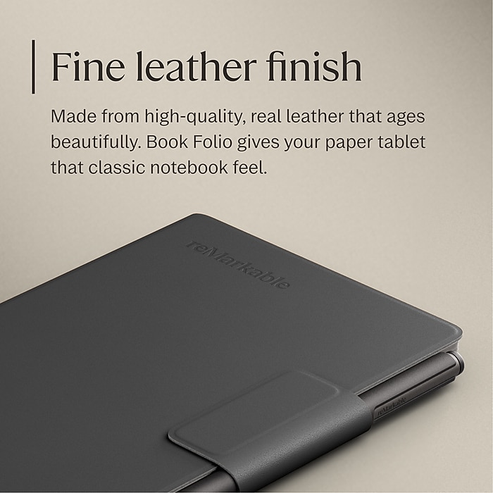 reMarkable Premium Leather Book Folio for 7.3