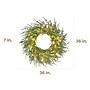 Fraser Hill Farm 36” Real Feel Pre-Lit Artificial Wreath (FFRF036W-5MGR)~#|#~A723D0E8-204B-4432-857E313B1FB04775_sc7