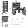 Bush Furniture Cabot 60"W L Shaped Computer Desk with Hutch, File Cabinet and Bookcase, Modern Gray (CAB010MG)~#|#~A7241F78-0C15-4B0B-B082C73C4002F303_sc7