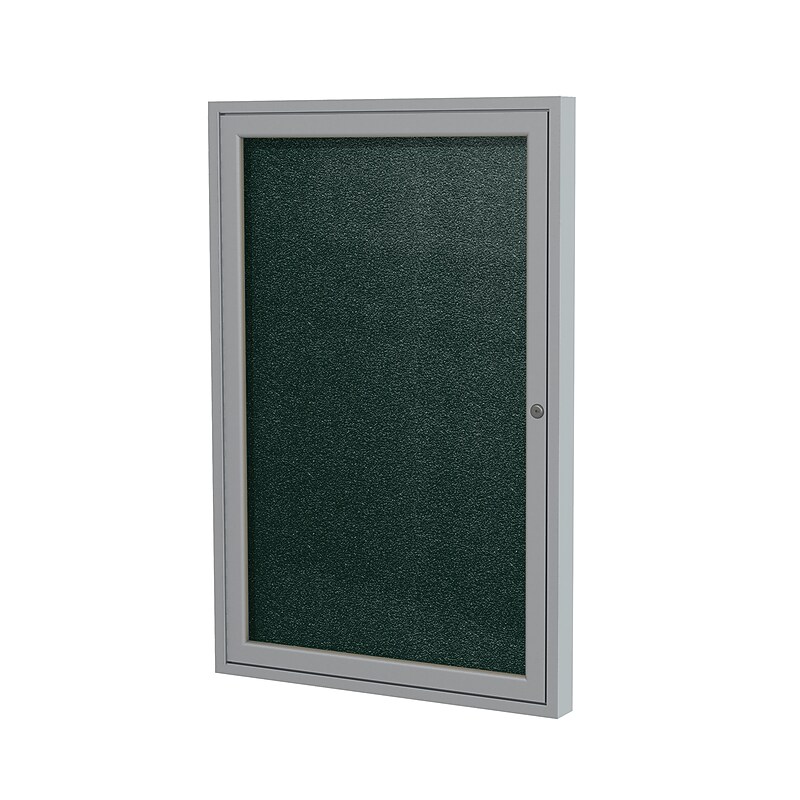 Ghent Vinyl Bulletin Board, Satin Frame, 2' x 1.5' (PA12418VX-183) image 1