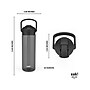 Zak! Liberty Plastic Water Bottle, 24 oz., Ebony (0015-X280)~#|#~A729CC07-F4ED-422C-B65EFEEA81BD7460_sc7