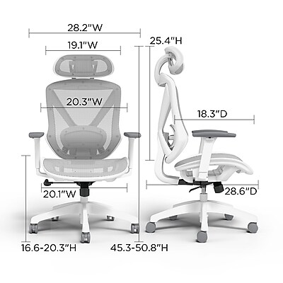 Staples - Staples Dexley Ergonomic Mesh Swivel Task Chair, (UN56946) - Thumbnail 2